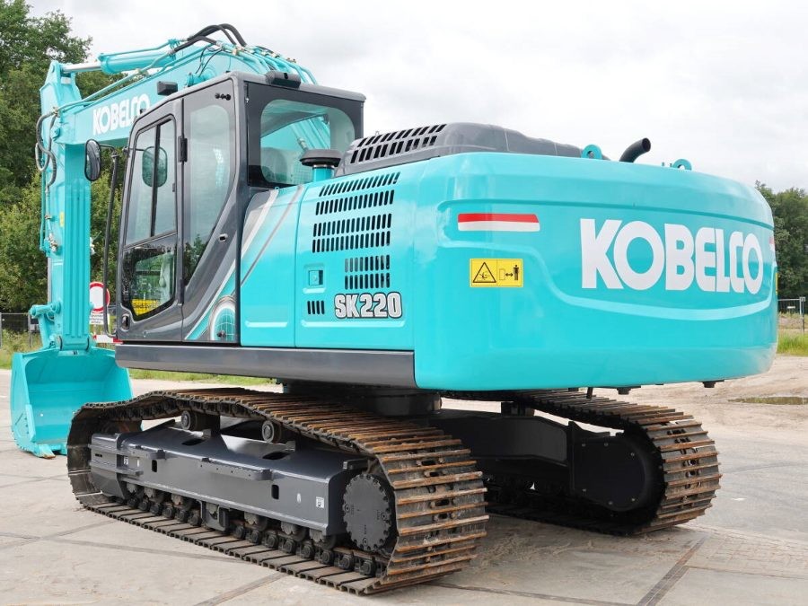 Turbocharged Hydraulic Second hand Kobelco SK220 Excavator Digger 22900KG
