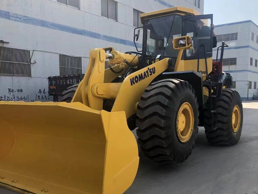 WA470 Used Komatsu Front Wheel Loaders For Construction Earthmoving
