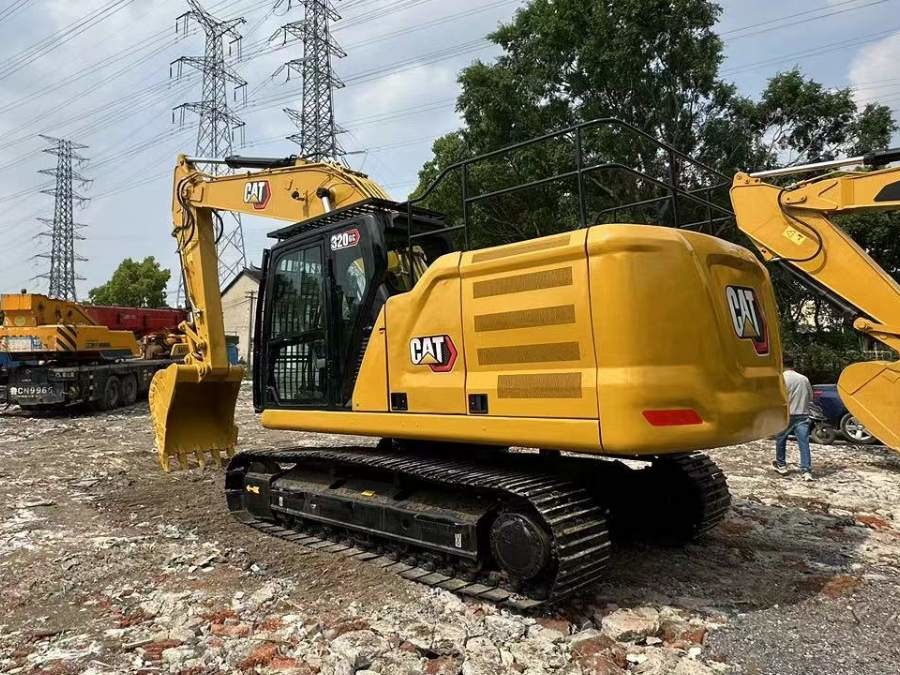 Hydraulic Caterpillar 320GC Used Large Excavators Trackhoes 110KW