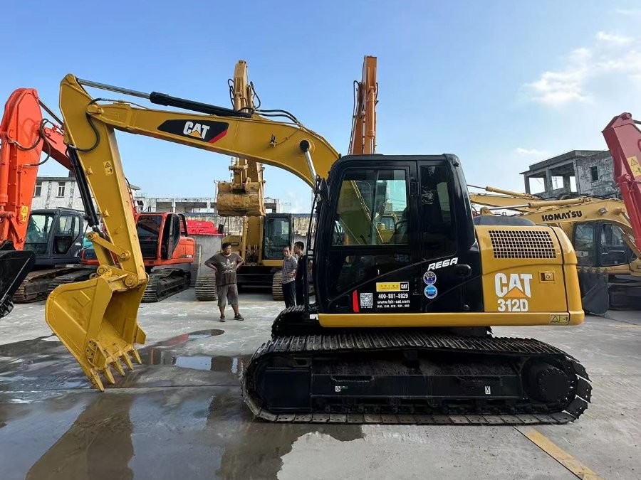 Midi 312D Used Caterpillar Excavator Machine 12 Tonne For Infrastructure Construction