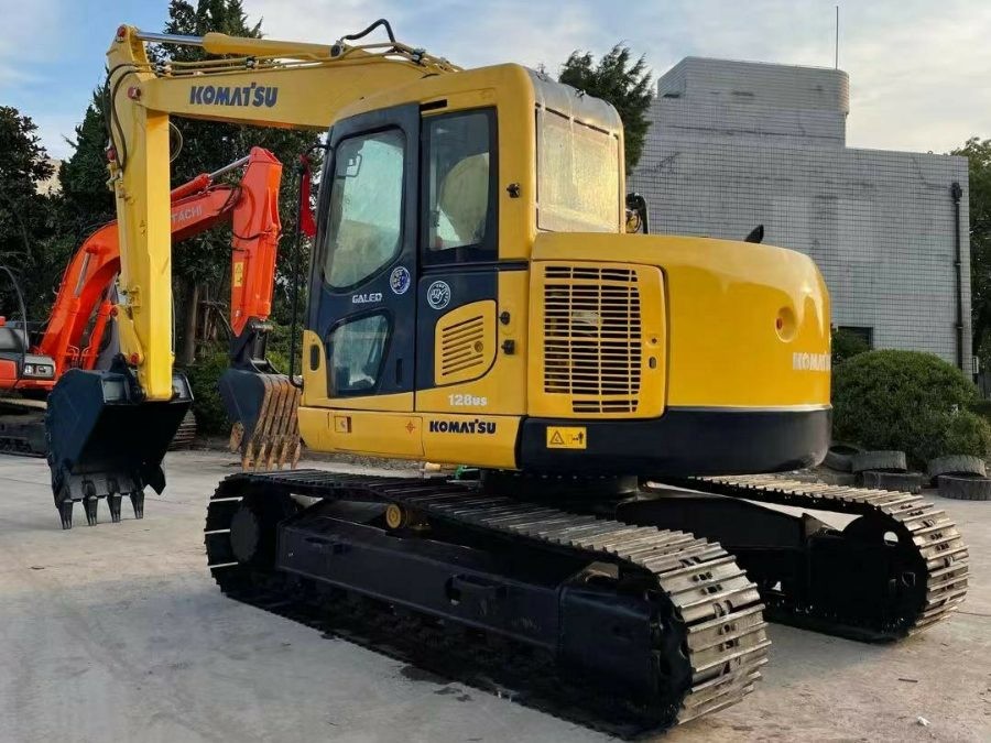 Komatsu PC128US Repossessed Earthmoving Equipment Industrial Digging Machines Used Excavators