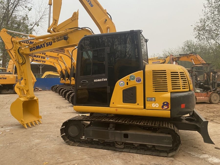 6T Turbocharged Used Komatsu Excavator PC60 Hydraulic Crawler