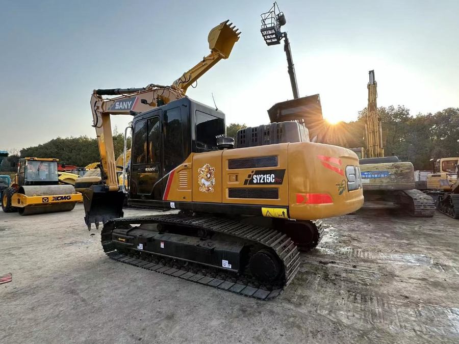 Used Sany SY215C Excavator Machine 21.5 Tons Crawler Digger SY215CPro
