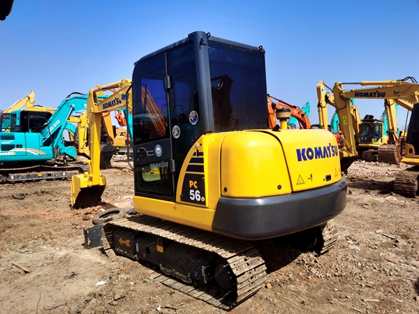 Real Price Used Mini Komatsu PC56-7 PC56-8 Crawler Excavator 5ton Komatsu Digger Low Price Saling