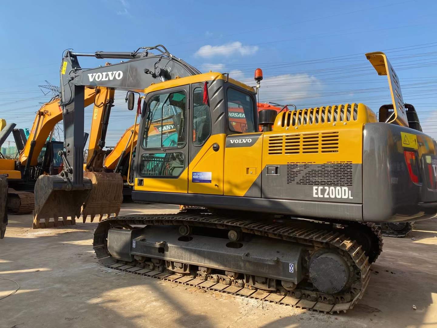 EC200D Used Volvo Excavator Earth Moving Equipment High Performance