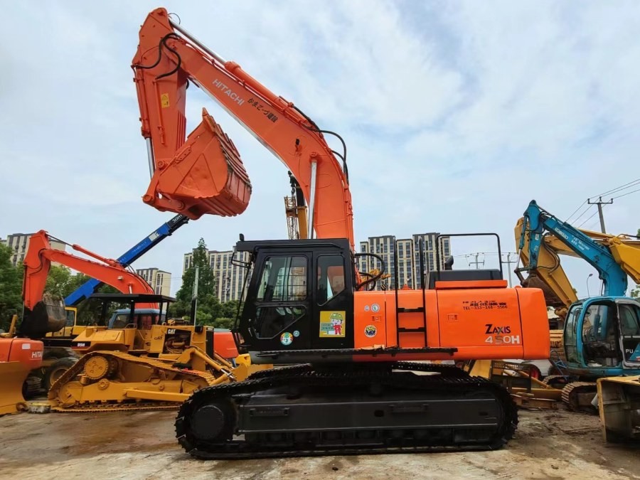 Large Scale Repossessed Hitachi Zx450 Equipment Trader Excavator 45Ton Isuzu Engine
