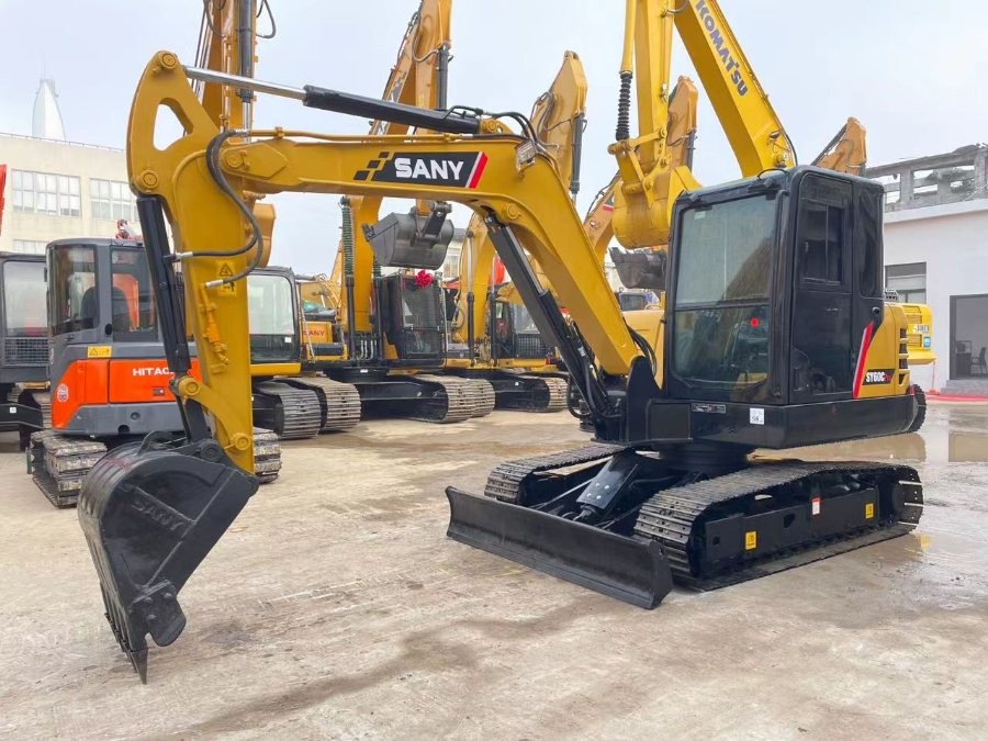 Sany SY60C Second Hand Diggers Mini Excavator For Earth Removal