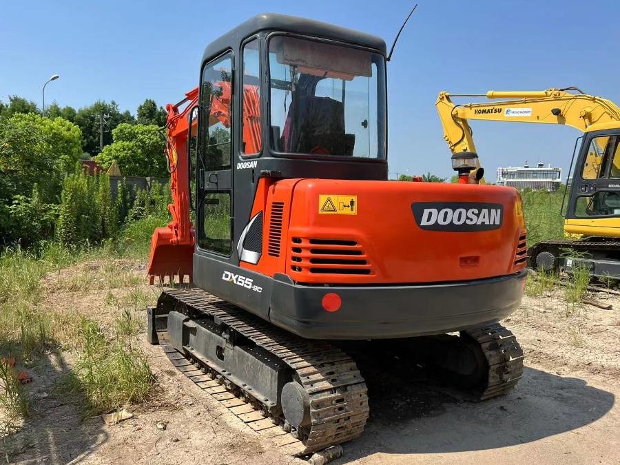 DX55-9C Original Korea Used Doosan Excavator Crawler Mini Digger 5 Ton