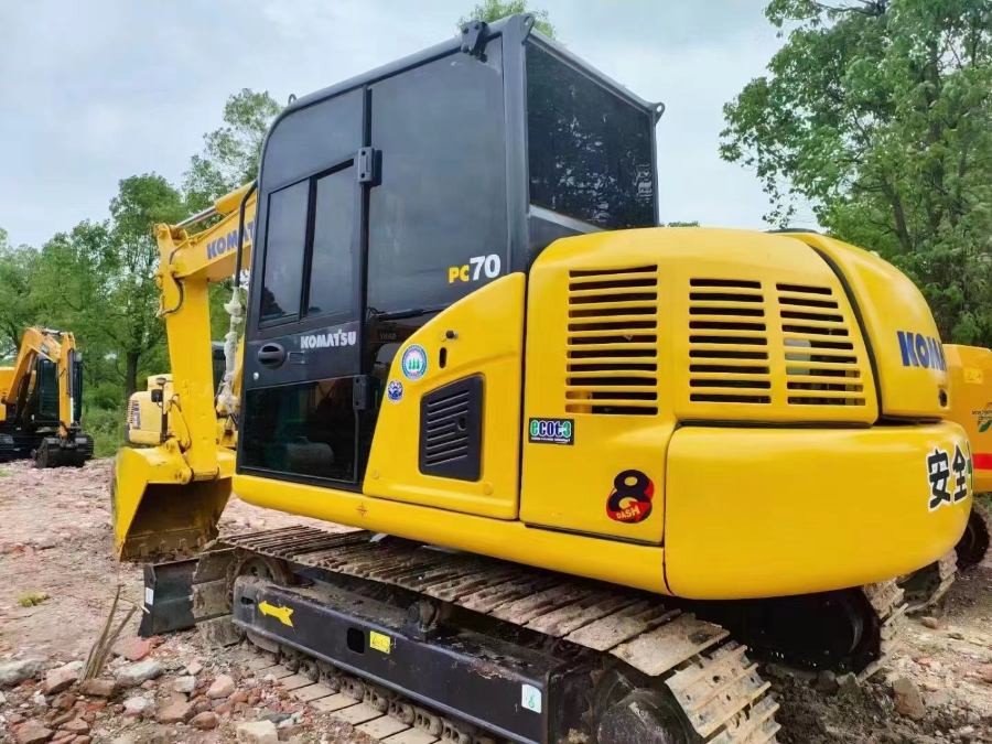 6T Used Small Excavator Komatsu PC70 Second Hand Micro Digger