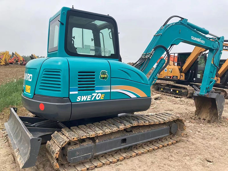 Free Shipping Original Low Price Used Excavators Good Condition Sunward Swe70E