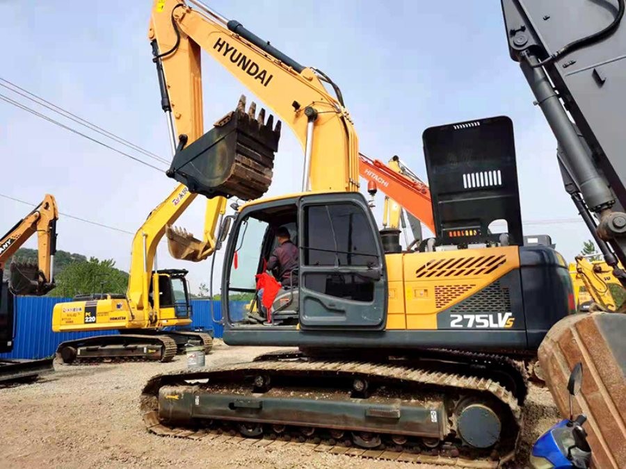 Original Hydraulic Used Hyundai Excavator R275vs Cummins Engine