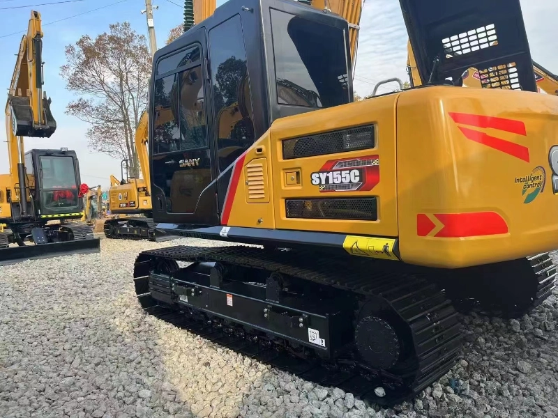 Multifunctional 2nd Hand Excavator Diggers Sany SY155C Crawler For Demolition