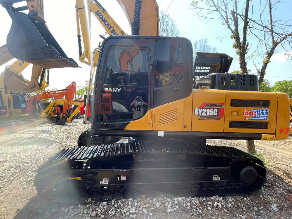 Wonderful Condition Cheap Price Secondhand Sany Excavator 215c Used Excavator Auction Second Hand 21tons Excavator