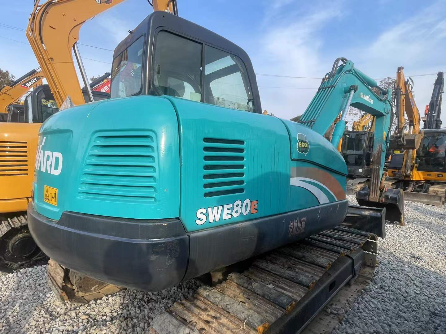 8 Ton Weight Machinery Used Excavator Sunward SWE80E Second Hand Sunward 80E Excavator