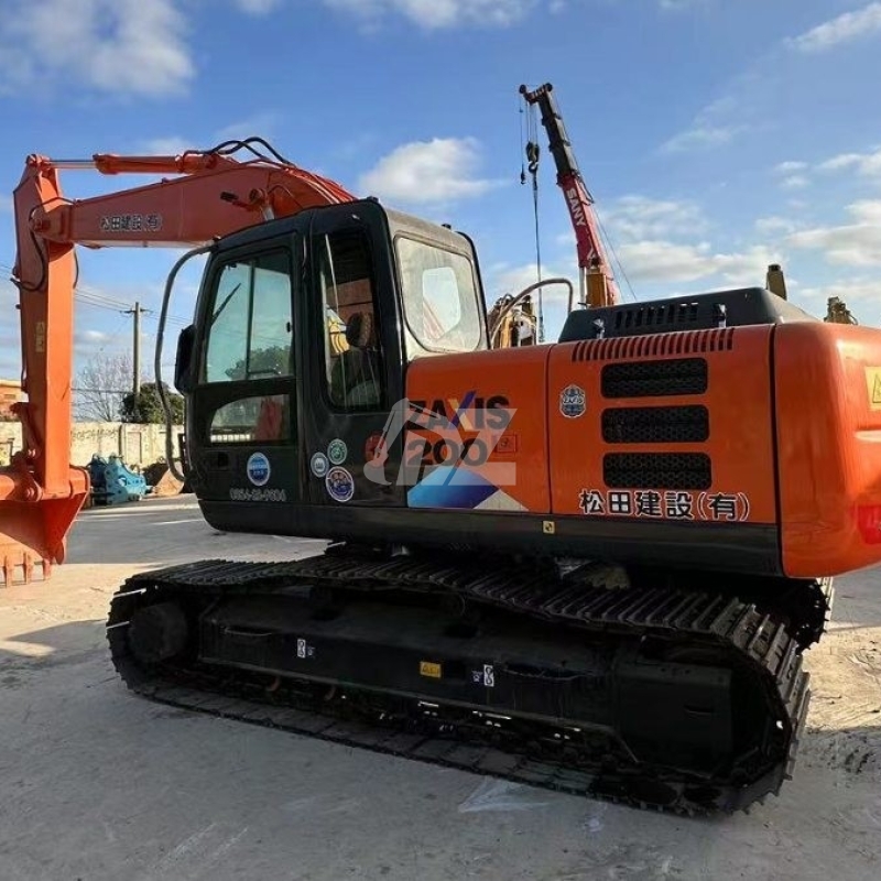 Japan Original Used Hitachi ZX200 Hydraulic Crawler Excavator Second Hand Machinery 100KW Power