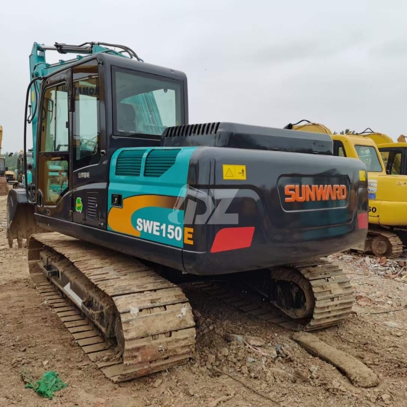 Sunward SWE150E Wheeled Second-hand Excavator China Brand Swe150e Used Digger 15TON on Cheap Price Sale