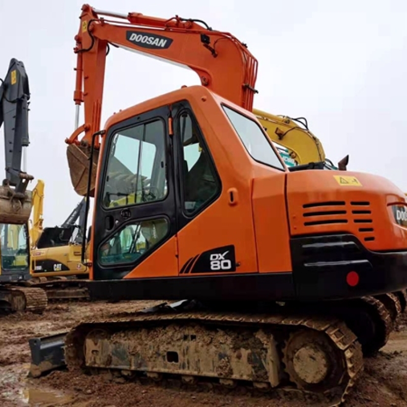 2021 Year DX80GOLD Used Doosan Excavator 8 Ton Capacity