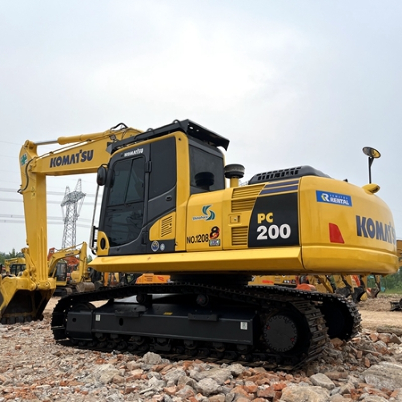 Japanese Hydraulic Used Komatsu PC200-8 Excavator Machine