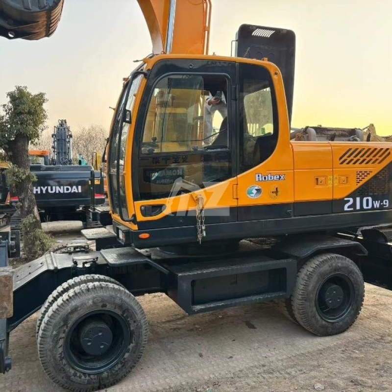 R210w-9 Wheel Used Hyundai Excavator 21950KW 21 Ton For Construction