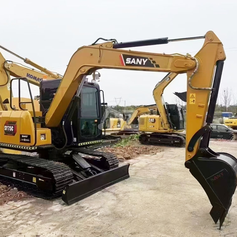 Hot Sale Used Sany SY75C 75c-9 SY75C-10 Excavator 7.5 Ton Excavator Crawler Excavator Price