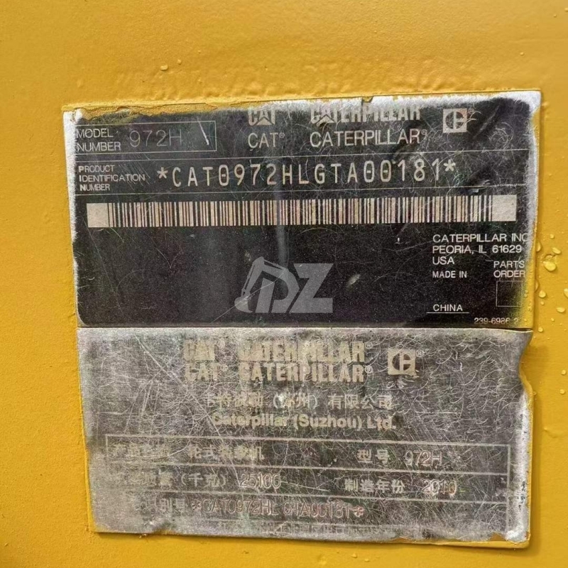 Used Front Loader Original Caterpillar 972h Good Condition Cat 972h Secondhand Loader Machine for Sale