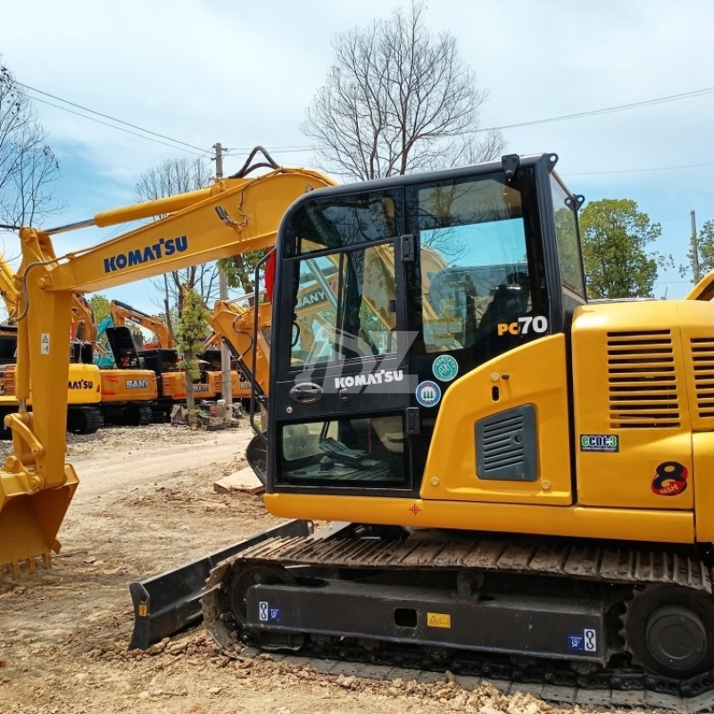 High Quality Komatsu PC70 PC70-8 Second Hand Machinery 7 Tons Hydraulic Crawler Used Komatsu Excavators
