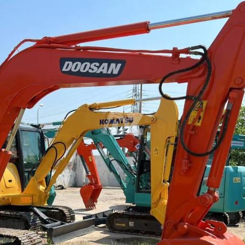 DX55-9C Original Korea Used Doosan Excavator Crawler Mini Digger 5 Ton