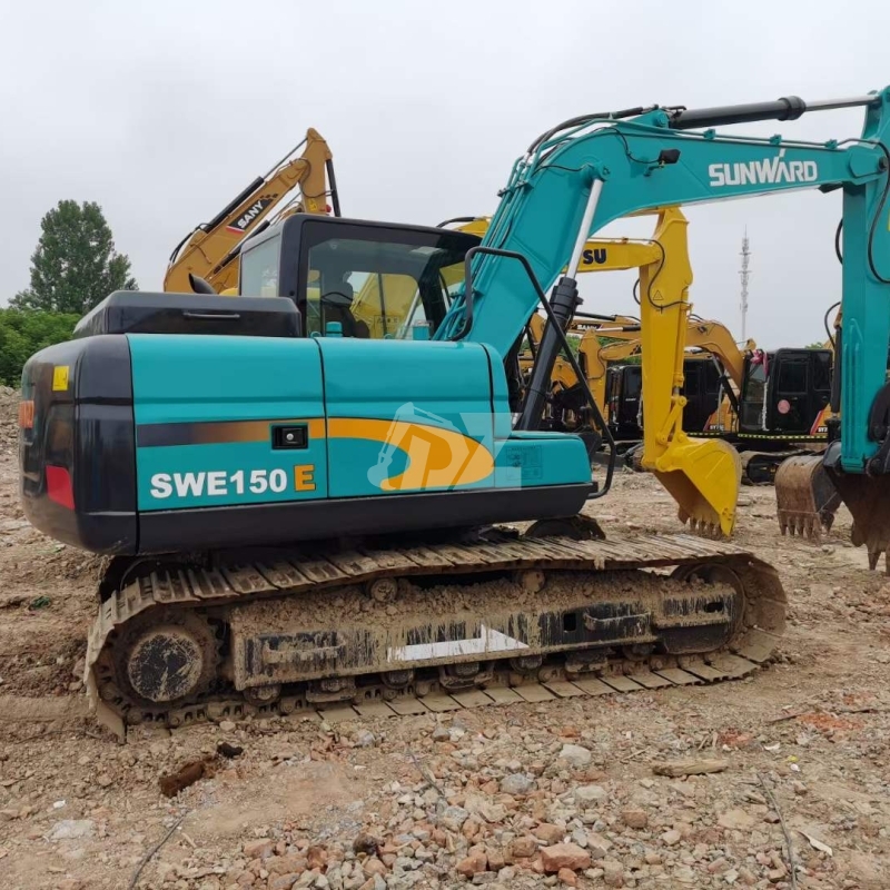 Sunward SWE150E Wheeled Second-hand Excavator China Brand Swe150e Used Digger 15TON on Cheap Price Sale