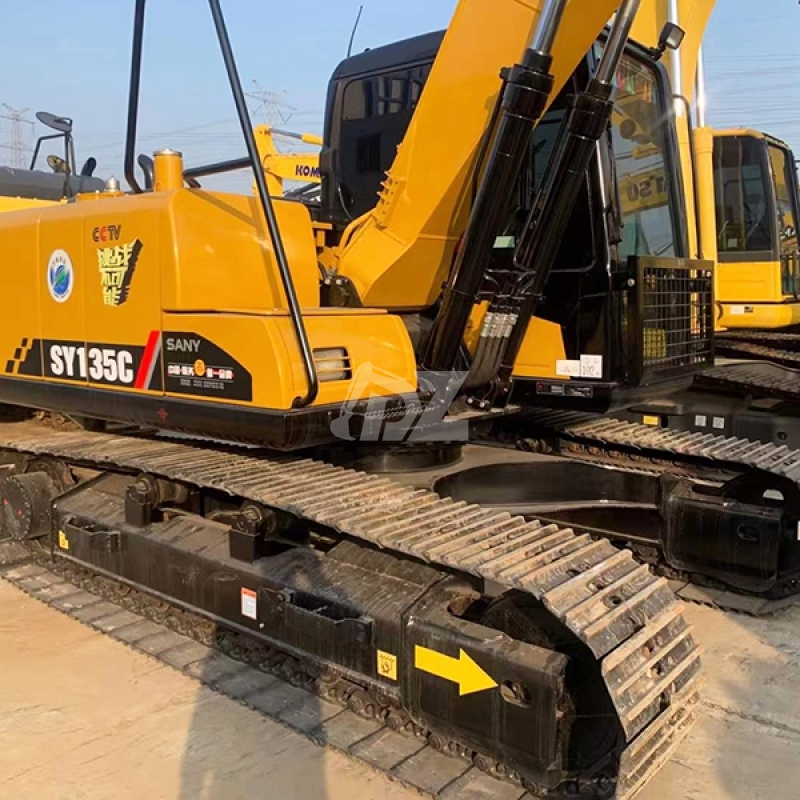 Used Sany SY135C Hydraulic Small Excavator Trackhoe Crawler Digger for cheap sale