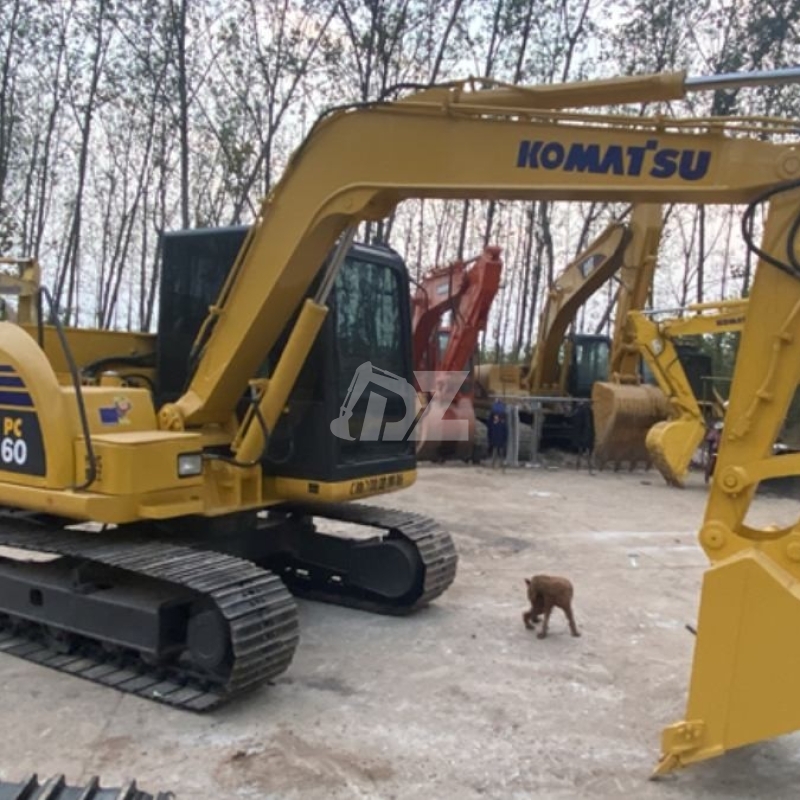 6T Turbocharged Used Komatsu Excavator PC60 Hydraulic Crawler