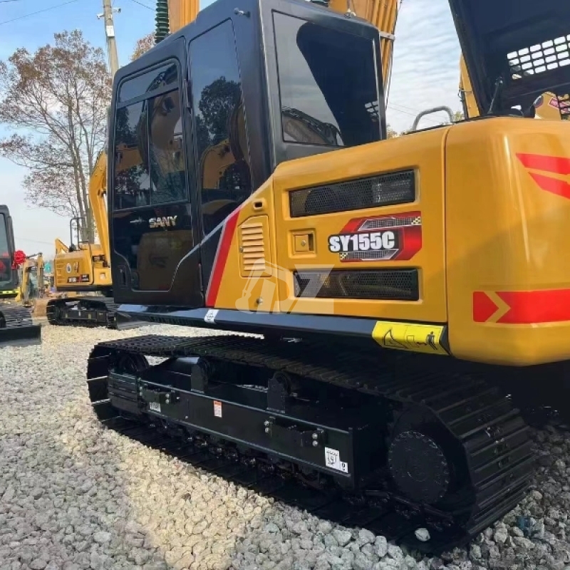Multifunctional 2nd Hand Excavator Diggers Sany SY155C Crawler For Demolition