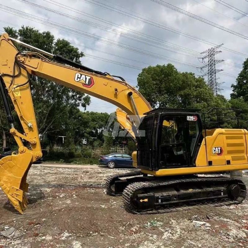 Hydraulic Caterpillar 320GC Used Large Excavators Trackhoes 110KW