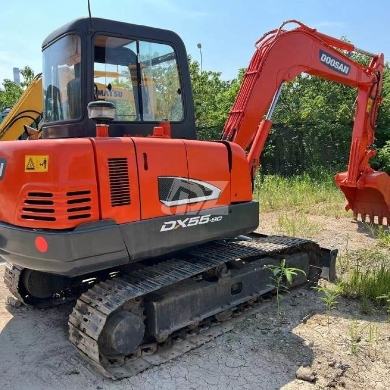 DX55-9C Original Korea Used Doosan Excavator Crawler Mini Digger 5 Ton