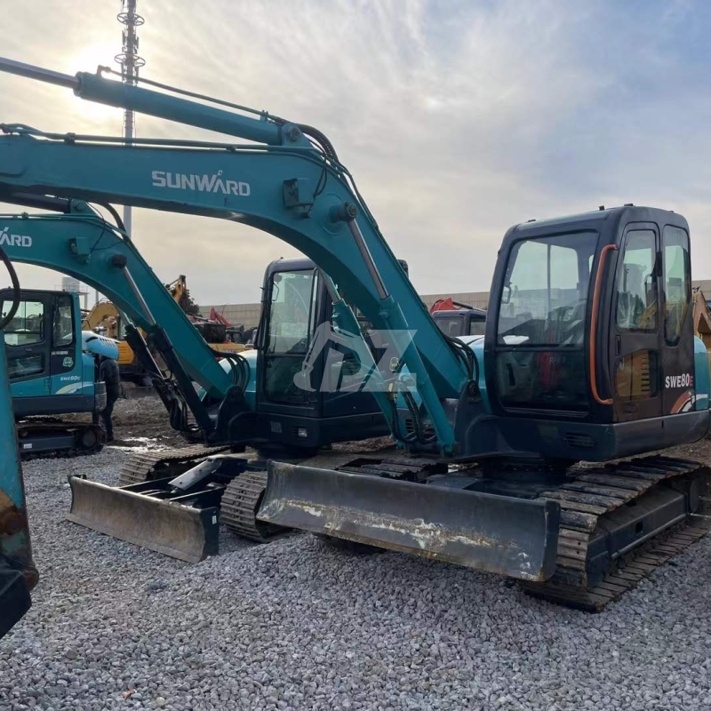 8 Ton Weight Machinery Used Excavator Sunward SWE80E Second Hand Sunward 80E Excavator