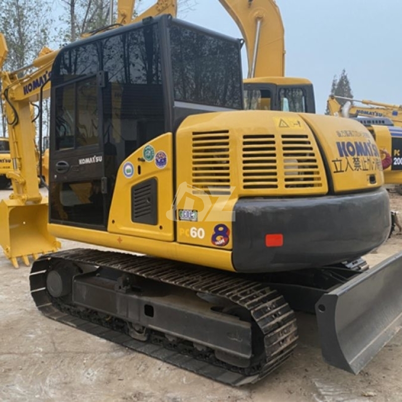 6T Turbocharged Used Komatsu Excavator PC60 Hydraulic Crawler
