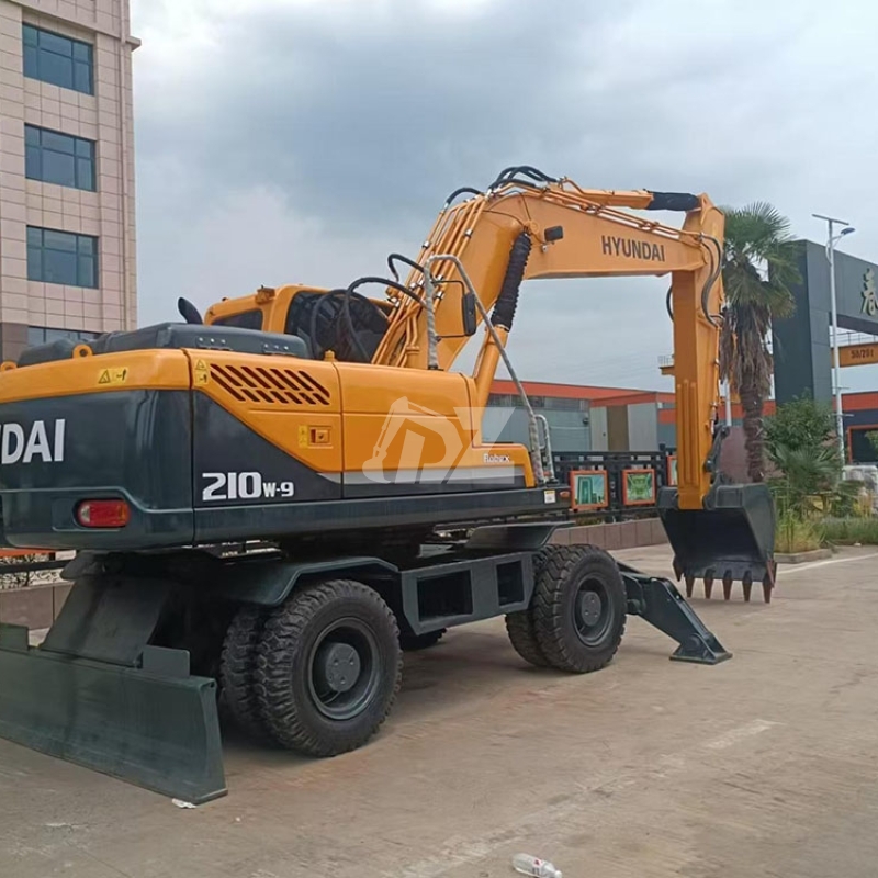 Mining Used Hyundai 210W-9 Wheel Digger For Sale Price Second Hand Excavator