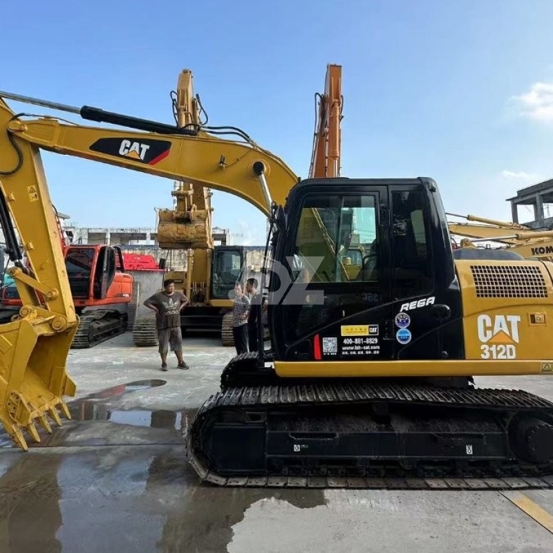 Midi 312D Used Caterpillar Excavator Machine 12 Tonne For Infrastructure Construction