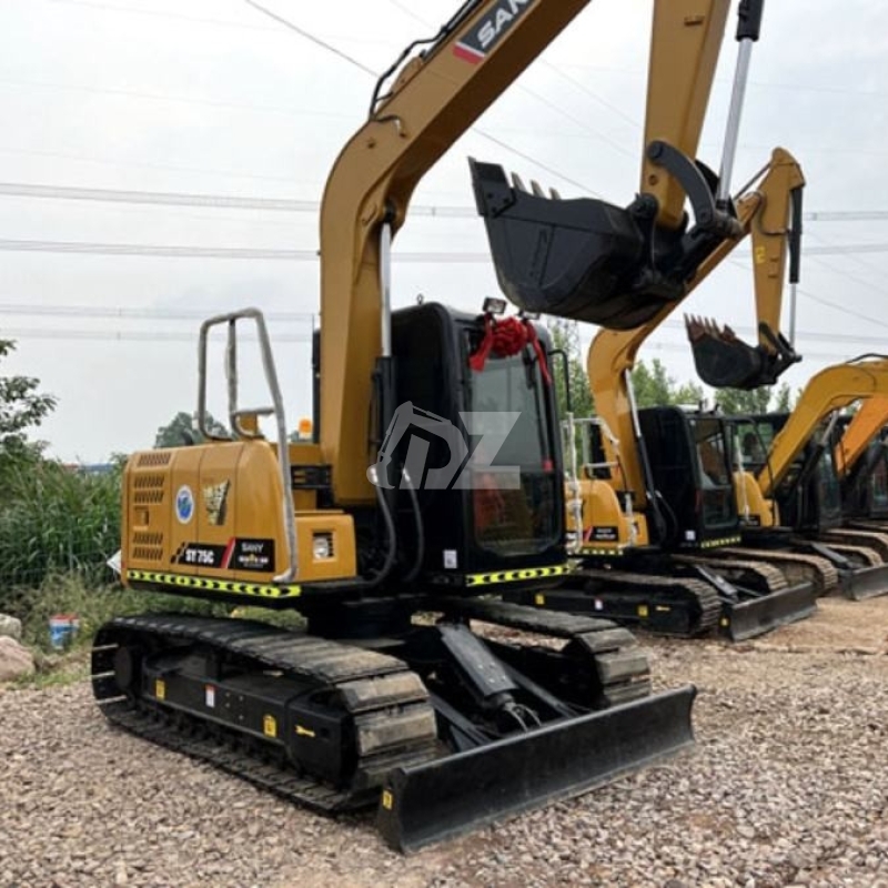 EPA sany SY75C Used Compact Excavators Second Hand Mini Crawler