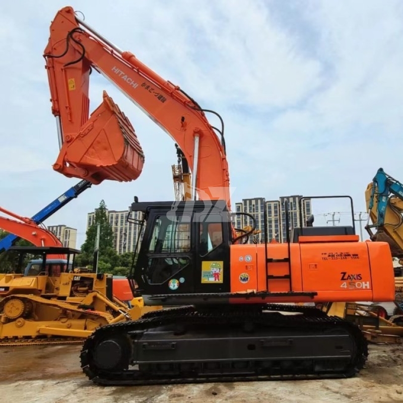 Large Scale Repossessed Hitachi Zx450 Equipment Trader Excavator 45Ton Isuzu Engine