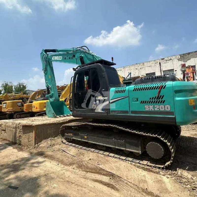 Original Midi Old Used Kobelco Excavator SK200 114KW 20Ton