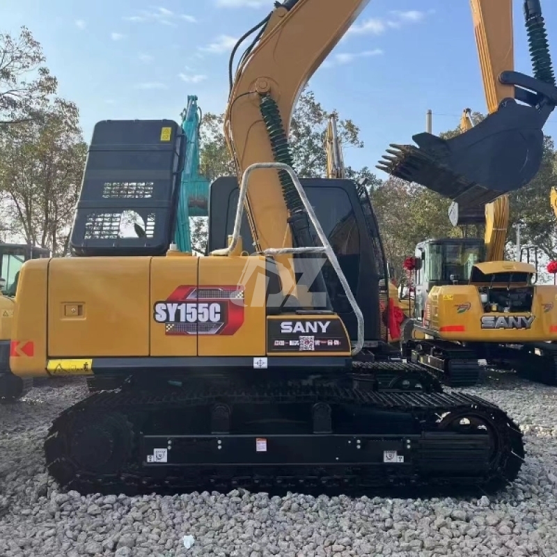 Multifunctional 2nd Hand Excavator Diggers Sany SY155C Crawler For Demolition