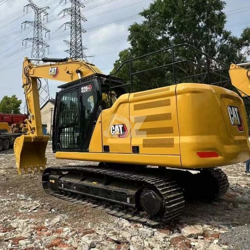 Hydraulic Caterpillar 320GC Used Large Excavators Trackhoes 110KW