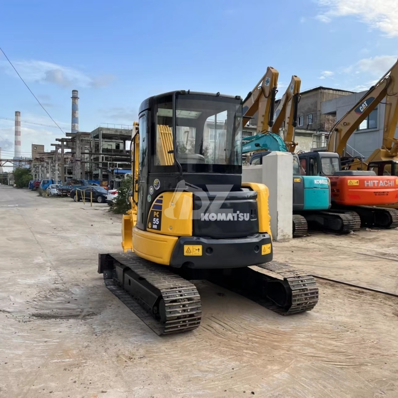 Used KOMATSU PC55MR Excavator 5 Ton Mini Crawler for Household Garden Digger Second-Hand Engine Motor Gear Available