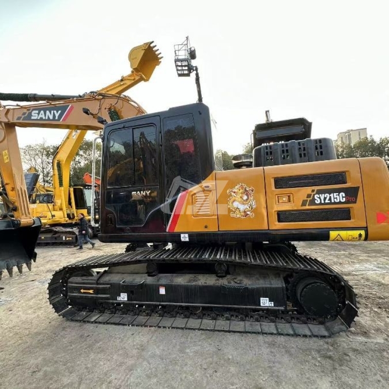 Used Sany SY215C Excavator Machine 21.5 Tons Crawler Digger SY215CPro
