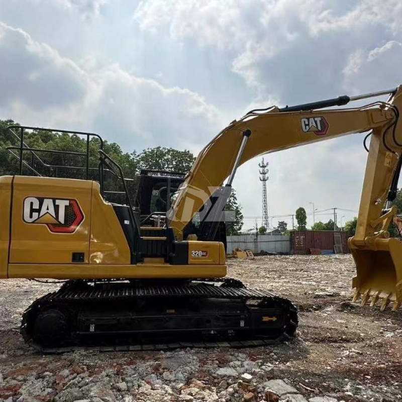 Hydraulic Caterpillar 320GC Used Large Excavators Trackhoes 110KW