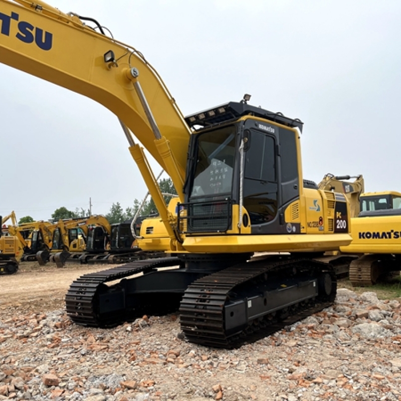 Japanese Hydraulic Used Komatsu PC200-8 Excavator Machine