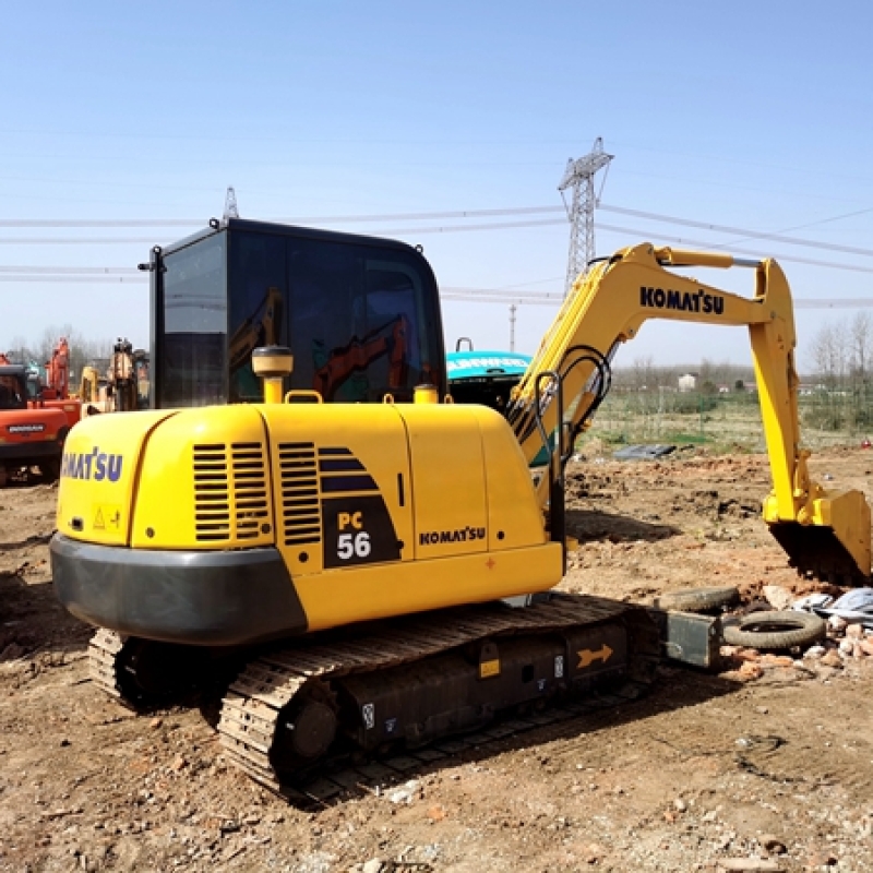 Real Price Used Mini Komatsu PC56-7 PC56-8 Crawler Excavator 5ton Komatsu Digger Low Price Saling