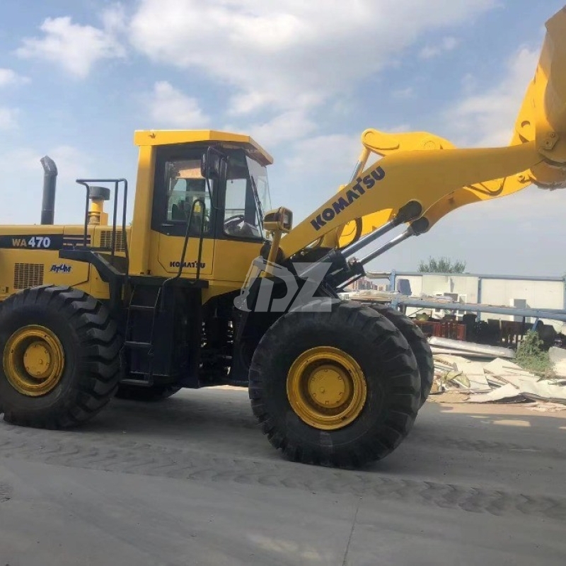 WA470 Used Komatsu Front Wheel Loaders For Construction Earthmoving