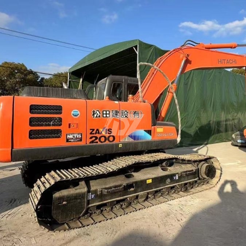 Japan Original Used Hitachi ZX200 Hydraulic Crawler Excavator Second Hand Machinery 100KW Power