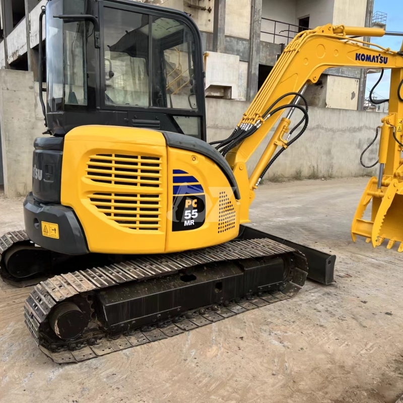 Used KOMATSU PC55MR Excavator 5 Ton Mini Crawler for Household Garden Digger Second-Hand Engine Motor Gear Available